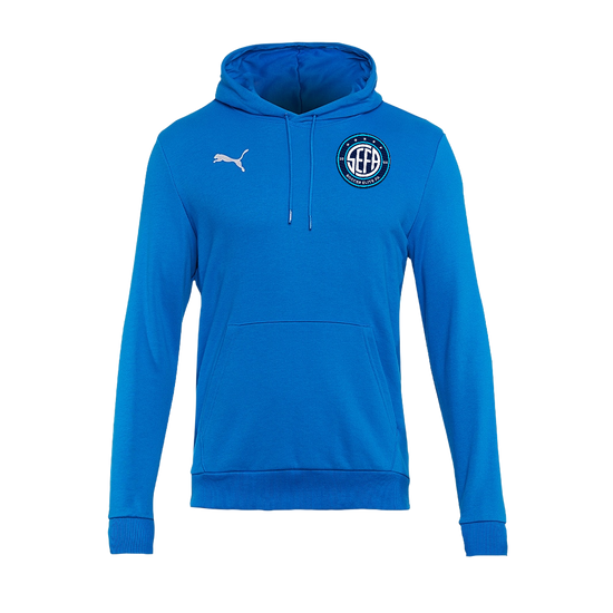 PUMA teamGOAL 23 Casuals Pullover Hoodie - Electric Blue Lemonade [SEFA]
