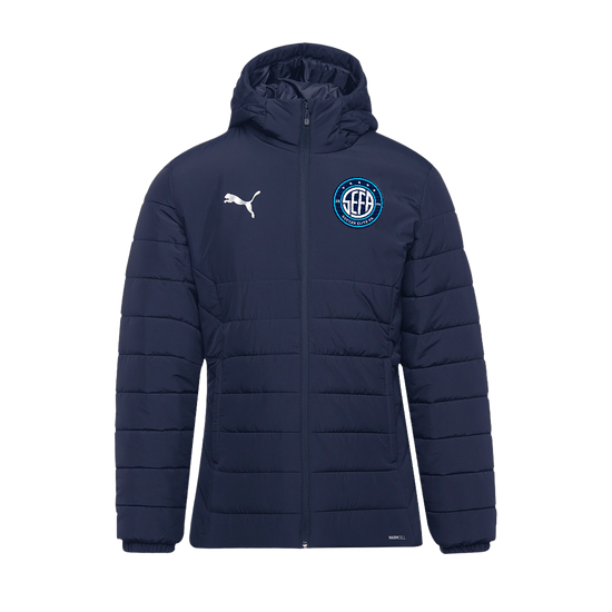 PUMA teamADDITIONS 25 Padded Hooded Jacket - Puma Navy/Puma Silver [SEFA]