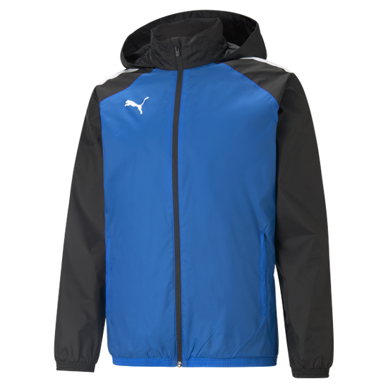 Puma teamLIGA Training Rain Jacket – Electric Blue/Black [Rising Star]