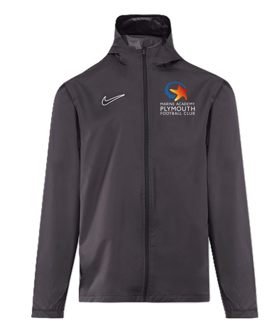 Staff - Nike Academy 25 Rain Jacket - Black/White [MAP U9 JUNIORS]