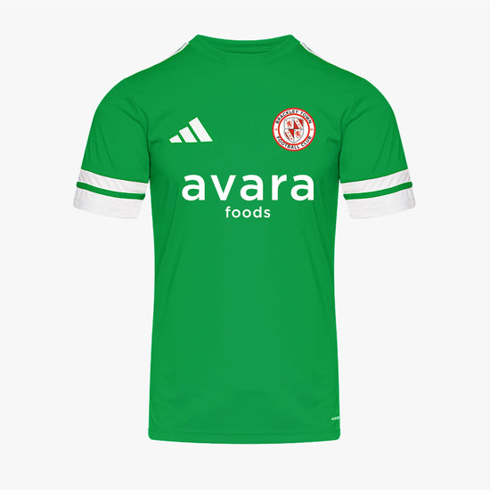 Adidas Squadra 25 Slim SS Shirt - Team Green/White [BRACKLEY TOWN PDC]