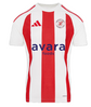 adidas Striped 24 SS Shirt - White/Team Power Red [BRACKLEY TOWN PDC]