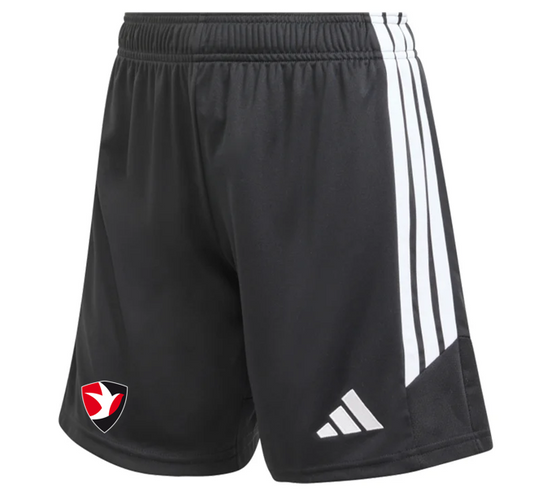 adidas Womens Tiro 26 League Zip-Pocket Training Shorts - Black/White [CHELTENHAM ACADEMY]