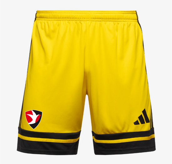 adidas Junior Squadra 25 Shorts - Team Yellow/Black [CHELTENHAM DEVELOPMENT]