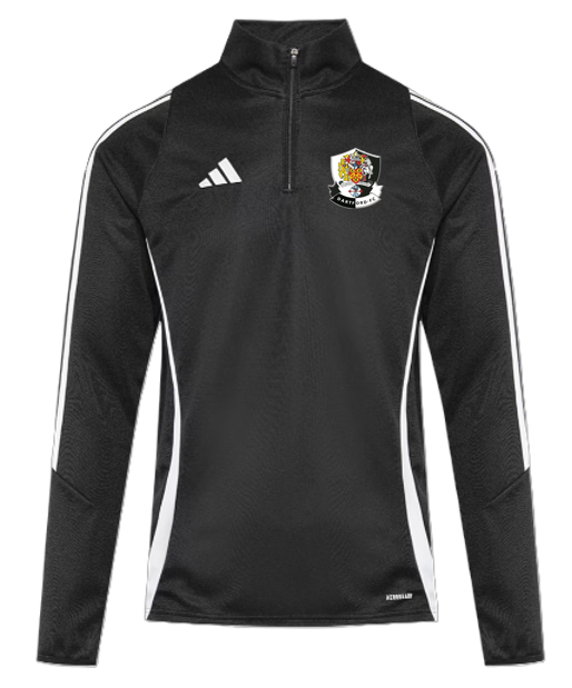 adidas Tiro 24 1/4 Zip Training Top - Black/White [Dartford Academy]