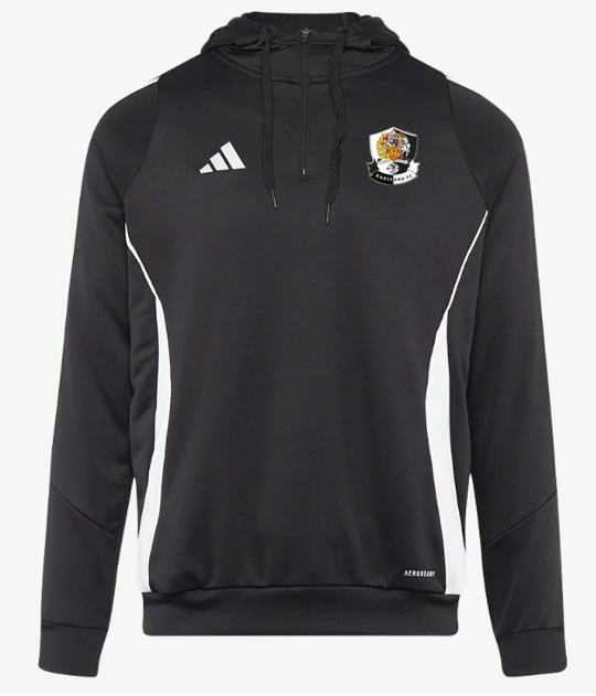 adidas Tiro 24 1/4 Zip Training Hoodie - Black/White [Dartford Pre-Academy]