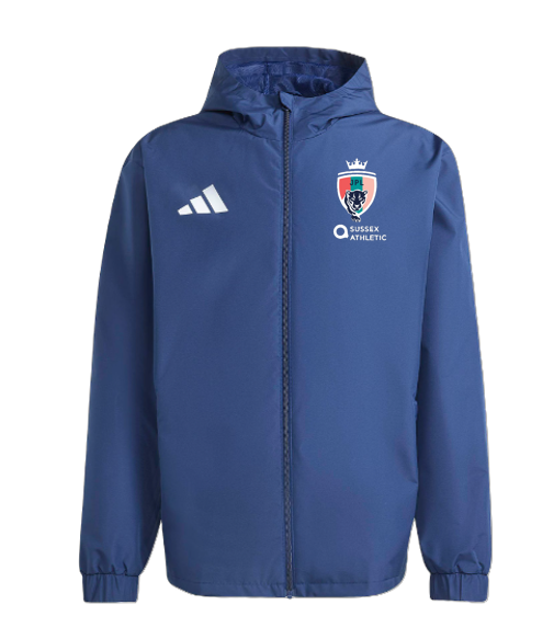 adidas Entrada 26 All-Weather Jacket - Team Navy Blue 2/White (Girls Crest) [JPL Sussex]