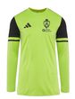adidas Squadra 25 Slim LS GK Shirt - Pulse Lime/Black (Boys Crest) [JPL Sussex]