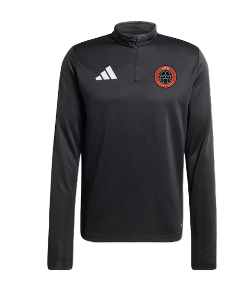 adidas Entrada 26 Slim-Fit 1/4-Zip Training Top - Black/White [LPA Academy]