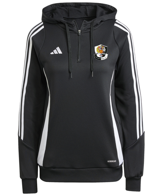 adidas Tiro 24 Womens Training Hoodie - Black/White [Dartford Ladies 1st Team]