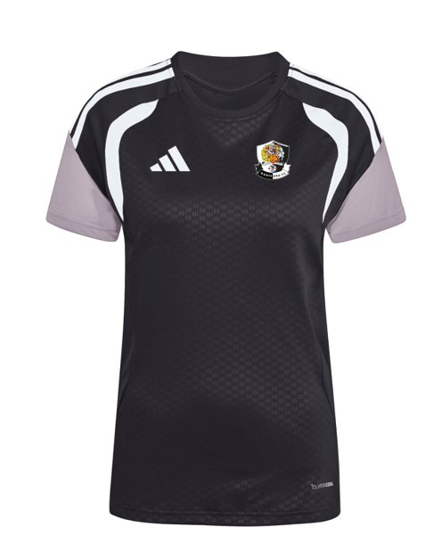 adidas Womens Tiro 26 Competition SS Training Shirt - Black/Light Onix/White [Dartford Ladies 1st Team]