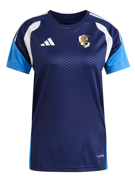 adidas Womens Tiro 26 Competition SS Training Shirt - Team Navy Blue 2/Ray Blue [Dartford Ladies 1st Team]