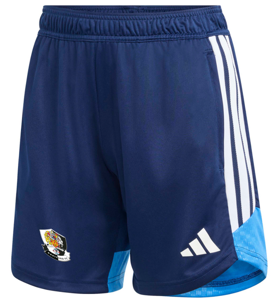 adidas Womens Tiro 26 Competition Zip-Pocket Training Shorts - Team Navy Blue 2/Ray Blue [Dartford Ladies 1st Team]