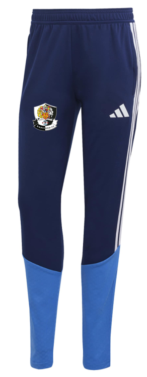 adidas Womens Tiro 26 Competition Slim-Fit Zip-Pocket Training Pants - Team Navy Blue 2/Ray Blue [Dartford Ladies 1st Team]