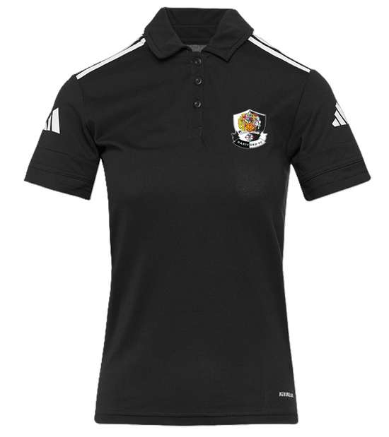 adidas Womens Squadra 25 Polo - Black/White [Dartford Ladies Academy]