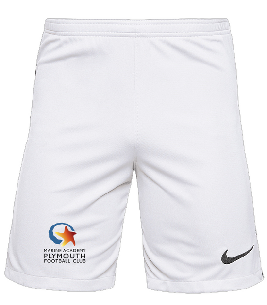 Nike League III Knit Shorts - White/Black [MAP U9 JUNIORS]