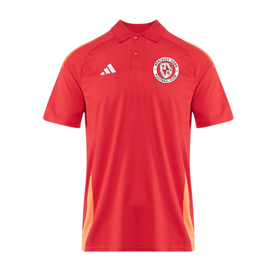Adidas Tiro 24 Competition SS Polo - Team Power Red [BRACKLEY TOWN PDC]