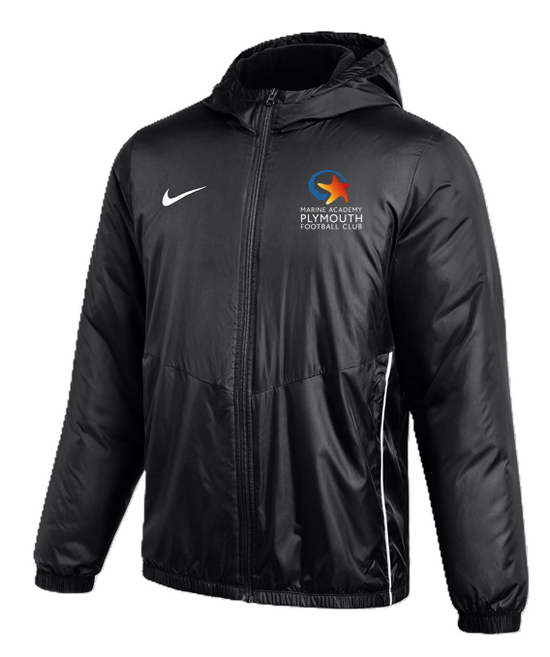 Staff - Nike Park 26 Hooded Fall Jacket - Black/White [MAP U9 JUNIORS]