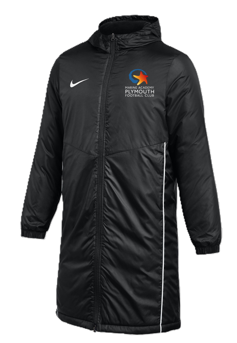 Nike Park 26 Hooded Sideline-Fill Jacket - Black/White [MAP U9 JUNIORS]