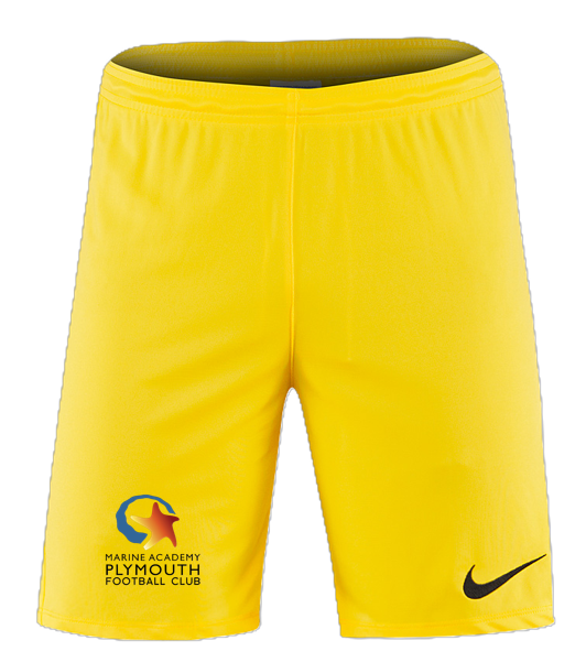 Nike Park III Shorts - Tour Yellow/Black [MAP U9 JUNIORS]