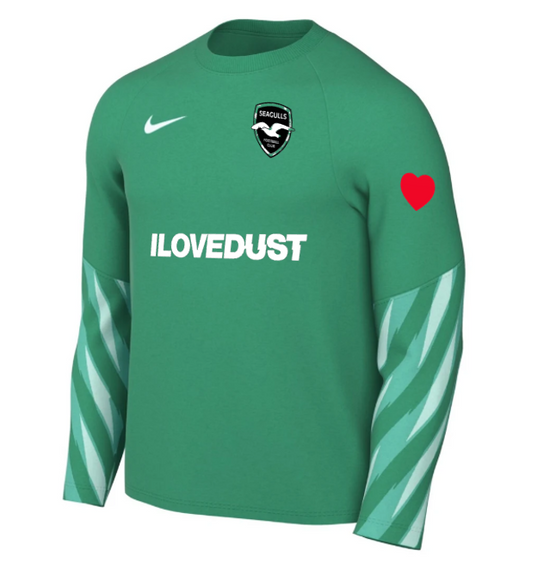 Nike Park V LS GK Shirt - Stadium Green/White [SEAGULLS FC]