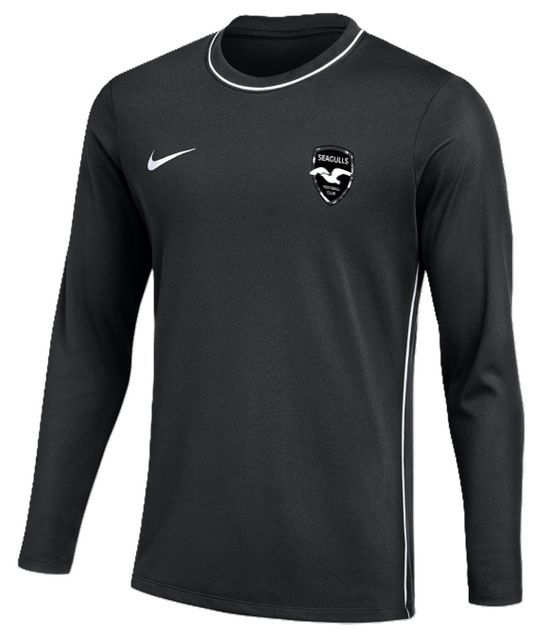 Nike Park 26 Slim-Fit LS Crew Training Shirt - Black/White [SEAGULLS FC]