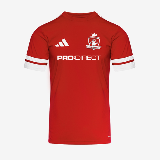 adidas Squadra 25 Slim SS Shirt - Team Power Red 2/White [JPL All Stars - WARRIORS]