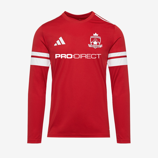 adidas Squadra 25 Slim LS Shirt - Team Power Red 2/White [JPL All Stars - SOUTH WEST]