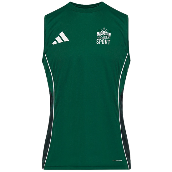 adidas Tiro 25 Competition Slim Sleeveless Shirt - Team Dark Green/Shadow Green [Truro College]