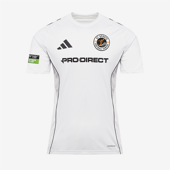 adidas Tiro 25 Competition Slim SS Training Shirt - White/Black [GT Sports]