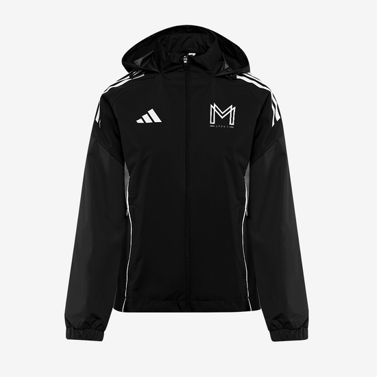 adidas Womens Tiro 25 Competition All Weather Jacket - Black/Team Grey Four [Monster Mentality
