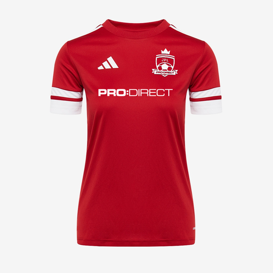adidas Womens Squadra 25 SS Shirt - Team Power Red 2/White [JPL All Stars - WARRIORS]
