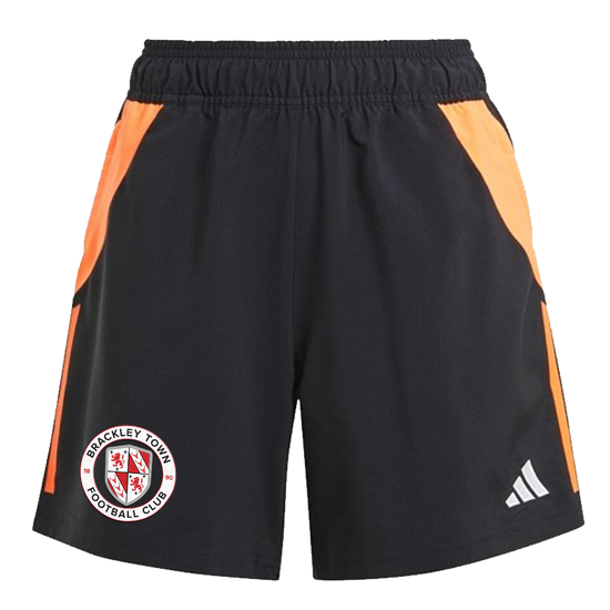 adidas Tiro 24 Womens Competition Downtime Shorts - Black/Solar Red [Brackley Town PDC]