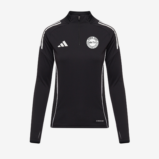 adidas Womens Tiro 25 Competition Staff Training Drill Top - Black/Grey [Truro & Penwith Staff]