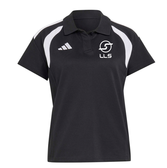 adidas Womens Tiro 26 League SS Cotton Polo - Black/White [LLS]
