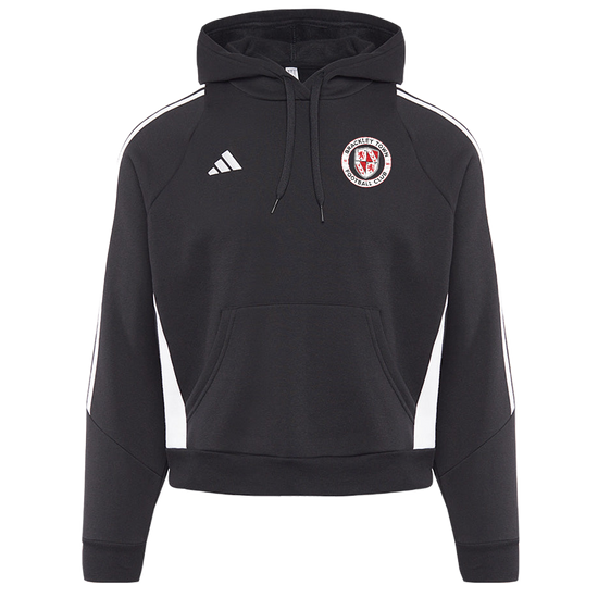 adidas Womens Tiro 24 Sweat Hoodie - Black/White [Brackley Town PDC]