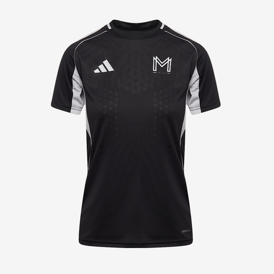 adidas Womens Tiro 25 Competition SS Shirt - Black/Team Grey Four [Monster Mentality]