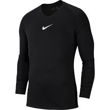 Nike Dri-FIT Park 1st Layer LS Jersey - Black/White [MAP U9 JUNIORS]