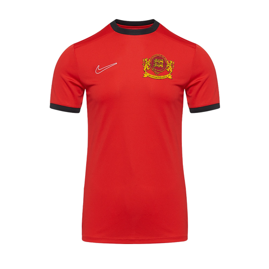 Nike Academy 25 SS Training Shirt - University Red/Black/White [BUCKSWOOD ACADEMY]