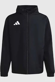 adidas Entrada 26 Hooded All-Weather Jacket - Black/White