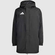 adidas Entrada 26 Hooded Stadium Jacket - Black/White