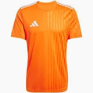 adidas Campeon 25 Slim SS Shirt - Team Orange/White
