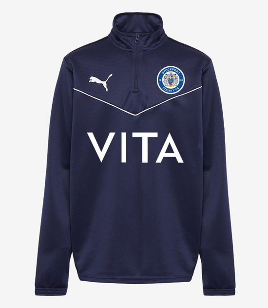Puma teamRISE 1/4 Zip Training Top - Peacoat White [SCFC Girls]